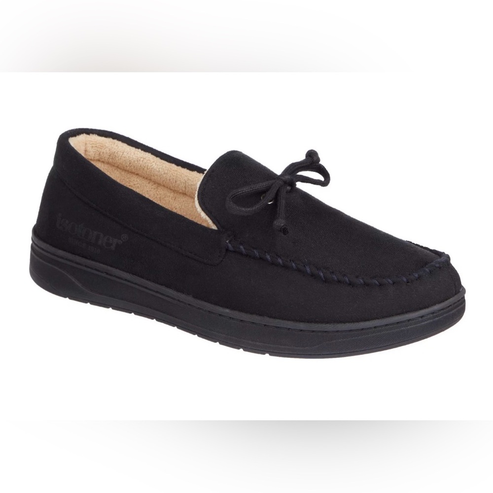 Isotoner Men's Black Slip-On Loafers